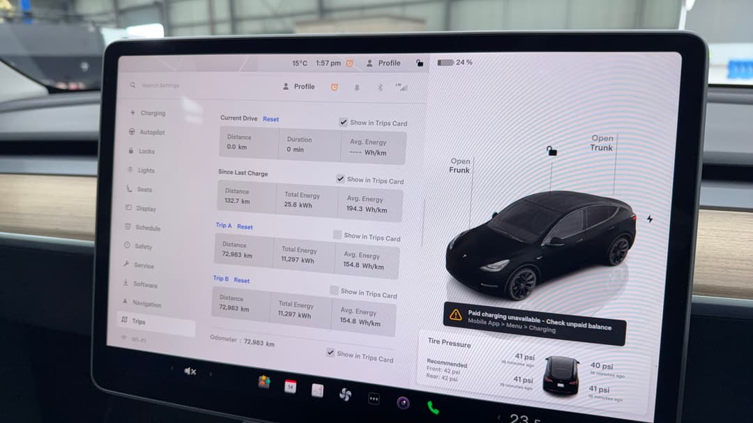 2023 Tesla Model Y Rear-wheel Drive, Automatic, 72983 km, Odometer View