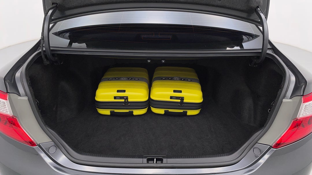 Boot Inside View with Luggage