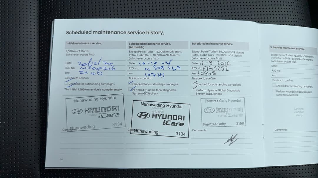 2024 Hyundai Santa Fe Calligraphy Hev (7 Seat) (blk), Automatic, 21567 km, Service History