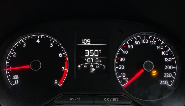 2020 Volkswagen Polo TRENDLINE 1.0L, Petrol, Manual, 43,712 km, Odometer Image