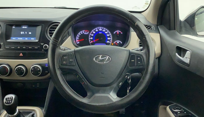2017 Hyundai Grand i10 SPORTZ 1.2 KAPPA VTVT, Petrol, Manual, 32,656 km, Steering Wheel Close Up