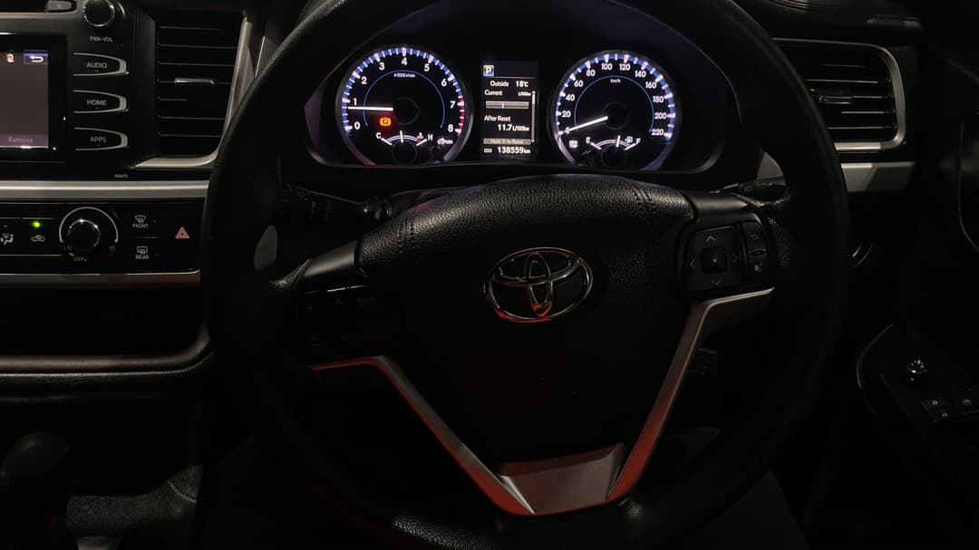 2017 Toyota Kluger Gx (4x2), Automatic, 138520 km, Steering Wheel Close-up