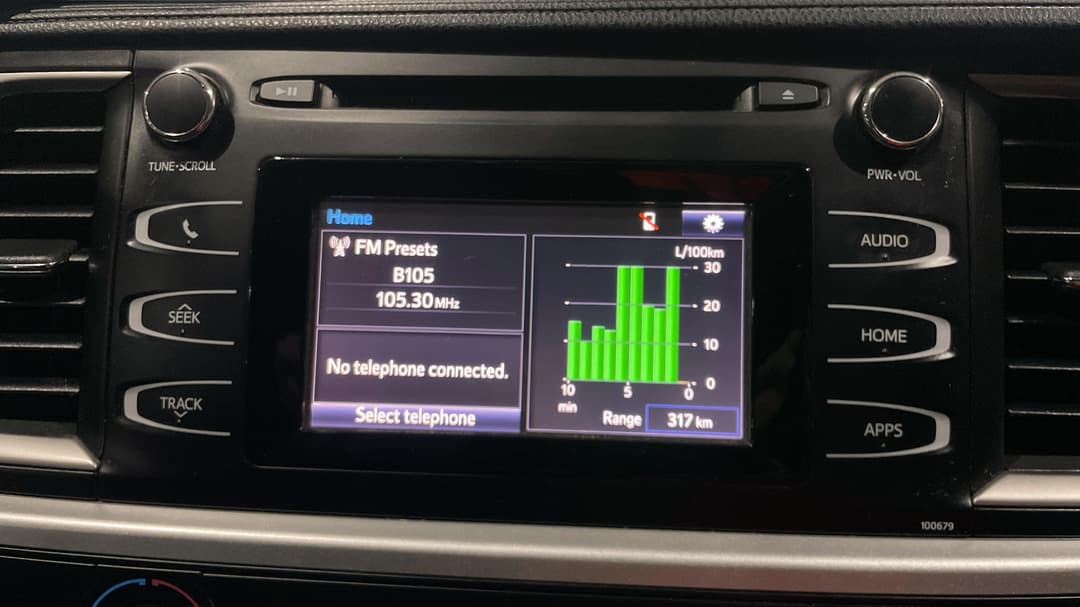 2017 Toyota Kluger Gx (4x2), Automatic, 138520 km, Infotainment System