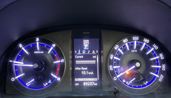 2017 Toyota Innova Crysta 2.8 ZX AT 7 STR, Diesel, Automatic, 89,237 km, Odometer Image