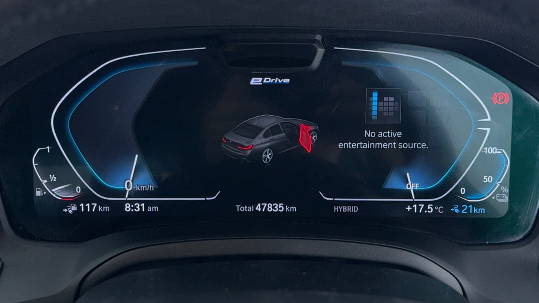 2021 BMW 3 30e M Sport Phev, Automatic, 47835 km, Odometer View