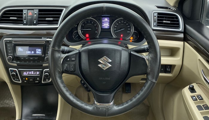 2017 Maruti Ciaz DELTA 1.4 MT PETROL, CNG, Manual, 23,449 km, Steering Wheel Close Up