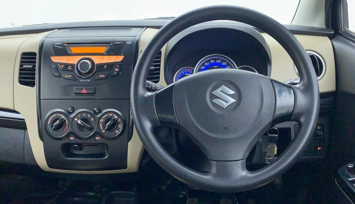 2017 Maruti Wagon R 1.0 VXI, Petrol, Manual, 78,737 km, Steering Wheel Close Up