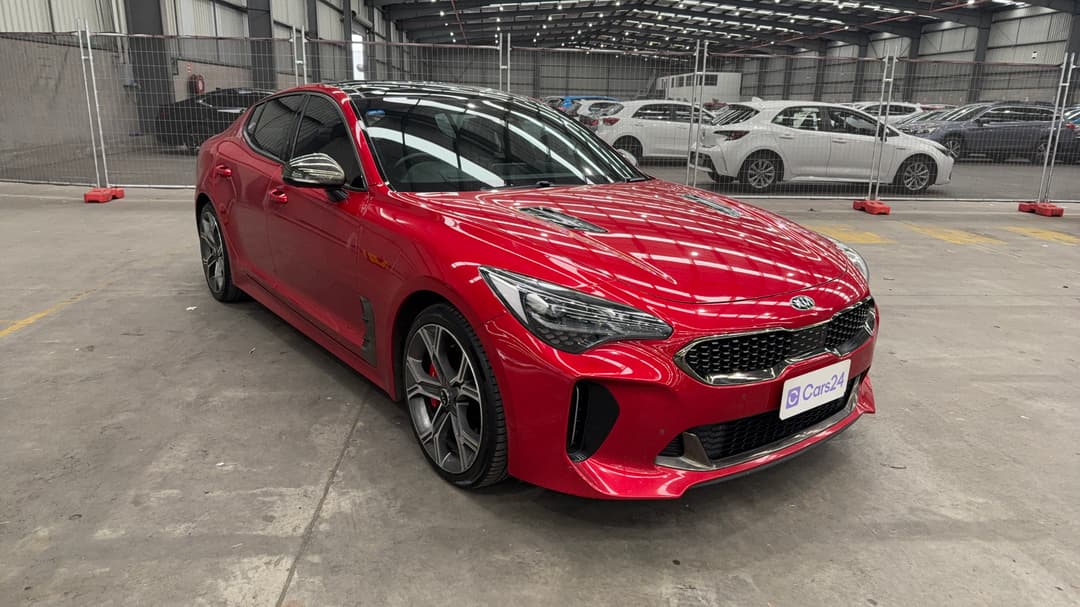 2019 Kia Stinger Gt (red Leather), Automatic, 135957 km, Right Front Diagonal (45- Degree) View
