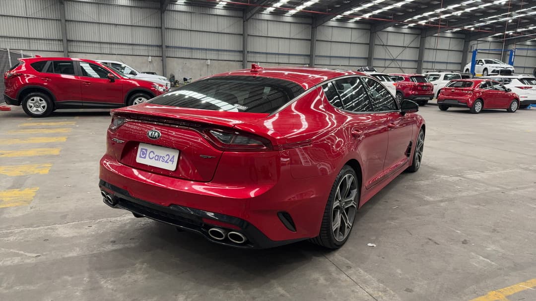 2019 Kia Stinger Gt (red Leather), Automatic, 135957 km, Right Back Diagonal (45- Degree) View