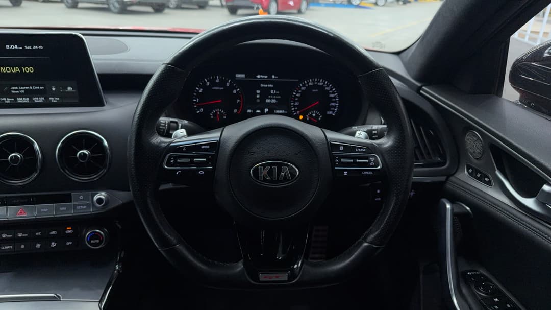 2019 Kia Stinger Gt (red Leather), Automatic, 135957 km, Steering Wheel Close-up