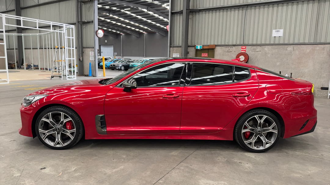 2019 Kia Stinger Gt (red Leather), Automatic, 135957 km, Left Side View