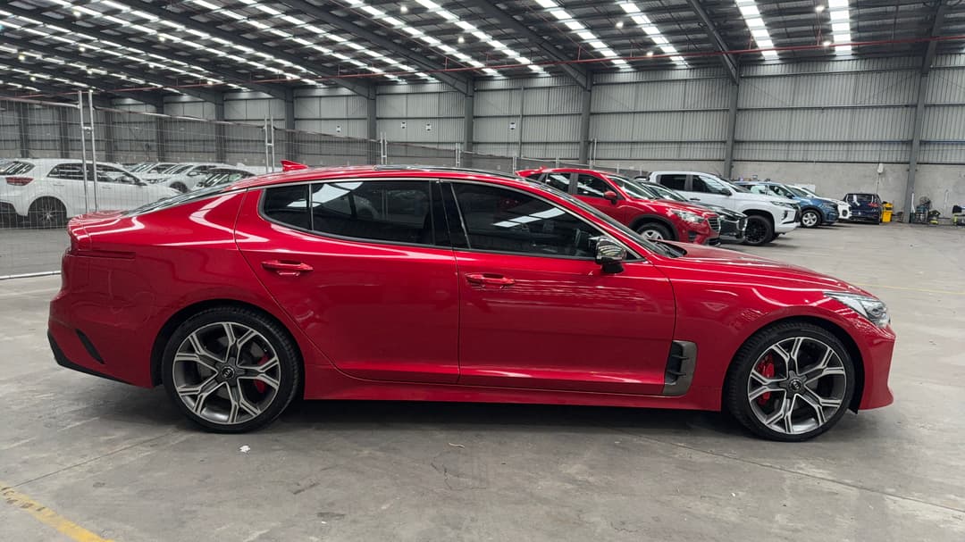 2019 Kia Stinger Gt (red Leather), Automatic, 135957 km, Right Side View