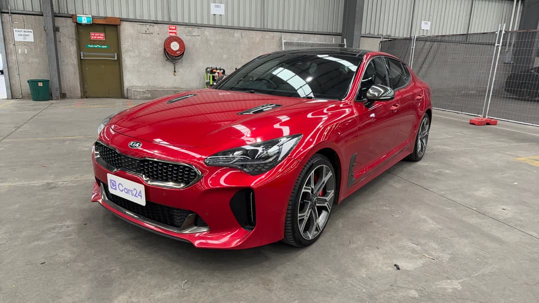 2019 Kia Stinger Gt (red Leather), Automatic, 135957 km, Left Front Diagonal (45- Degree) View