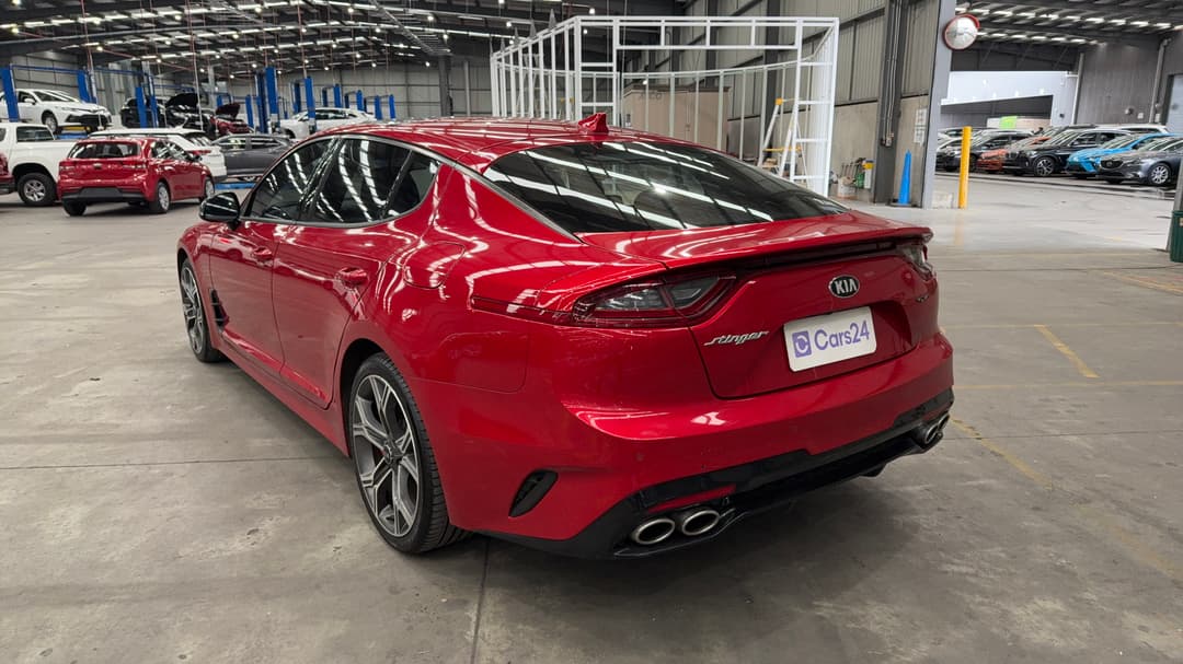 2019 Kia Stinger Gt (red Leather), Automatic, 135957 km, Left Back Diagonal (45- Degree) View