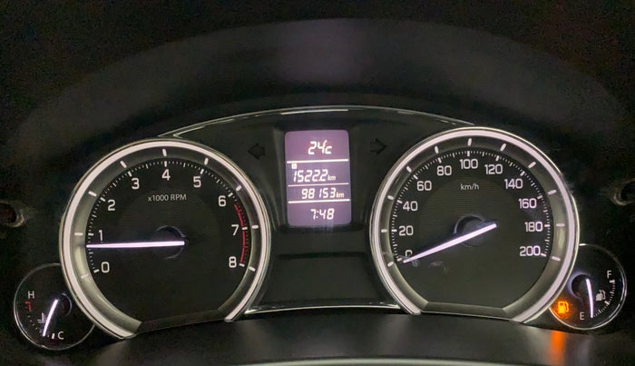 2015 Maruti Ciaz VXI+, Petrol, Manual, 98,152 km, Odometer Image