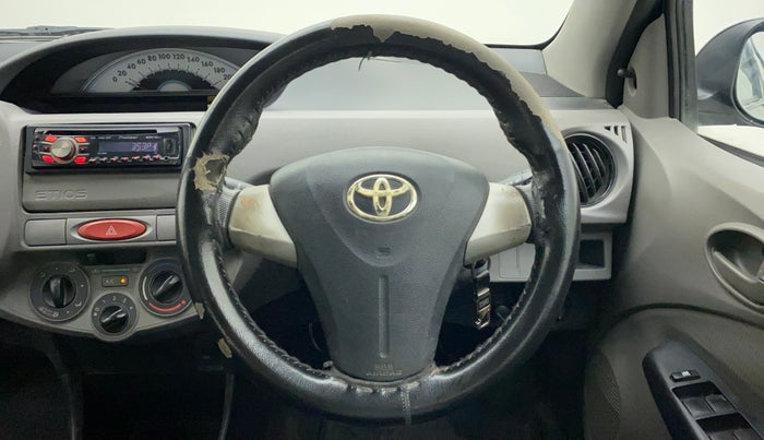 2011 Toyota Etios G SP, Petrol, Manual, 99,943 km, Steering Wheel Close Up