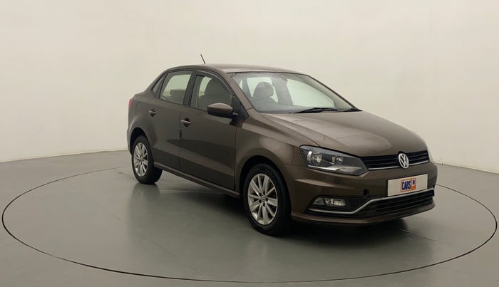 2017 Volkswagen Ameo HIGHLINE PLUS 1.5L AT 16 ALLOY, Diesel, Automatic, 1,02,724 km, Right Front Diagonal