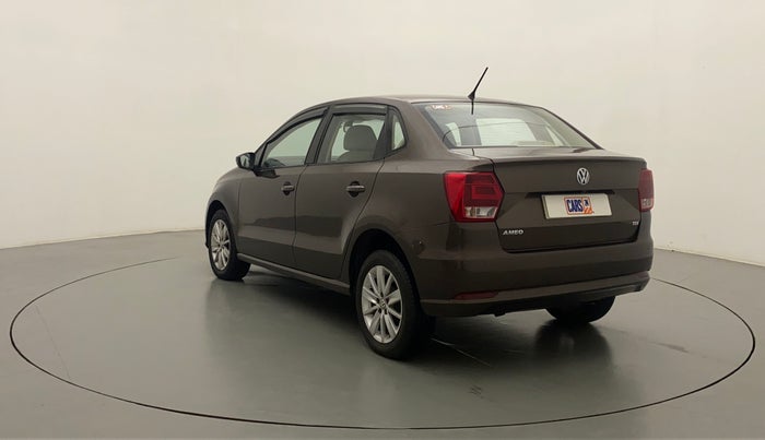 2017 Volkswagen Ameo HIGHLINE PLUS 1.5L AT 16 ALLOY, Diesel, Automatic, 1,02,724 km, Left Back Diagonal