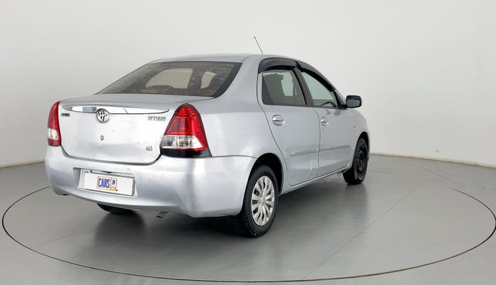 2011 Toyota Etios G, CNG, Manual, 73,470 km, Right Back Diagonal