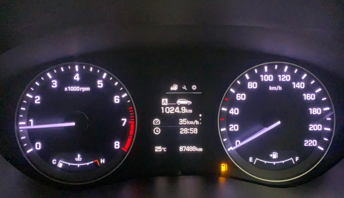 2015 Hyundai Elite i20 ASTA 1.2, Petrol, Manual, 87,488 km, Odometer Image