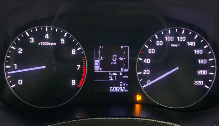 2018 Hyundai Creta 1.6 SX VTVT, Petrol, Manual, 60,625 km, Odometer Image