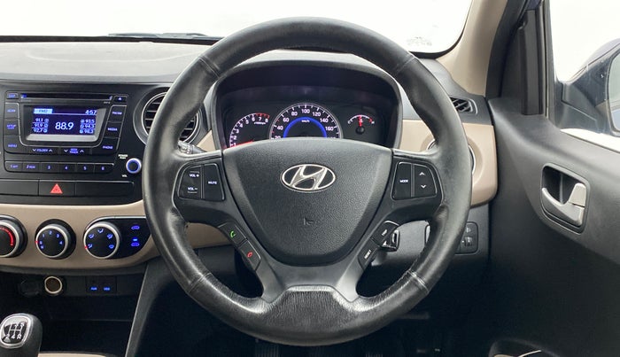 2015 Hyundai Grand i10 SPORTZ 1.2 KAPPA VTVT, Petrol, Manual, 77,830 km, Steering Wheel Close Up