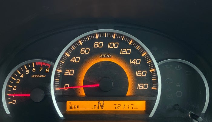 2016 Maruti Wagon R 1.0 VXI AMT, Petrol, Automatic, 72,117 km, Odometer Image
