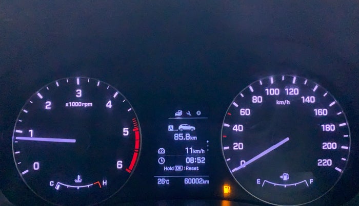 2016 Hyundai Creta 1.6 SX (O) CRDI, Diesel, Manual, 60,420 km, Odometer Image