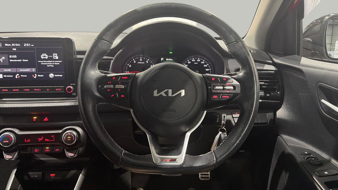 2022 Kia Rio Gt-line, Automatic, 53486 km, Steering Wheel Close-up