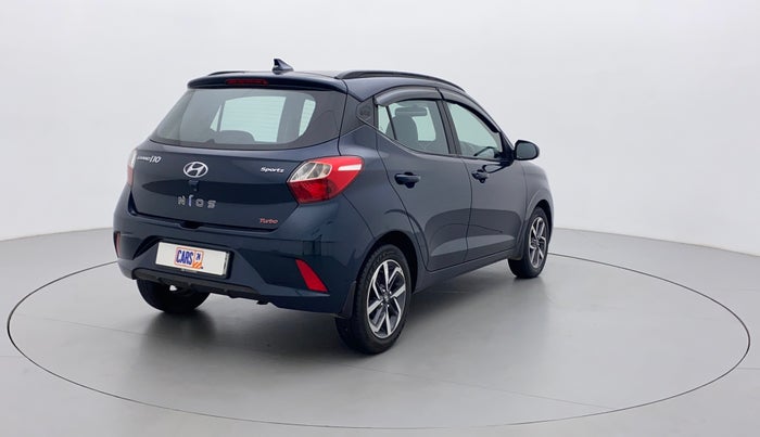 2022 Hyundai GRAND I10 NIOS SPORTZ 1.0 TURBO GDI, Petrol, Manual, 17,312 km, Right Back Diagonal