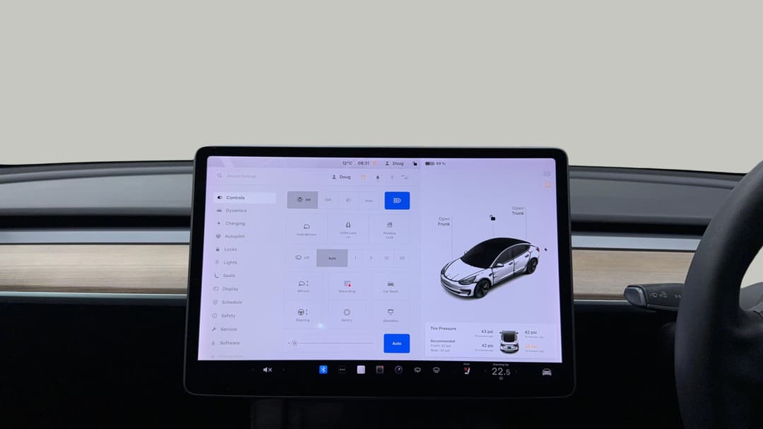 2021 Tesla Model 3 Standard Range Plus RWD, Automatic, 63729 km, Infotainment System