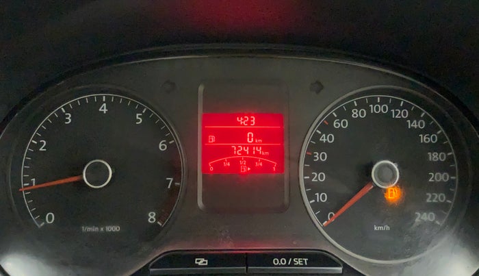 2014 Volkswagen Polo HIGHLINE1.2L, Petrol, Manual, 72,414 km, Odometer Image