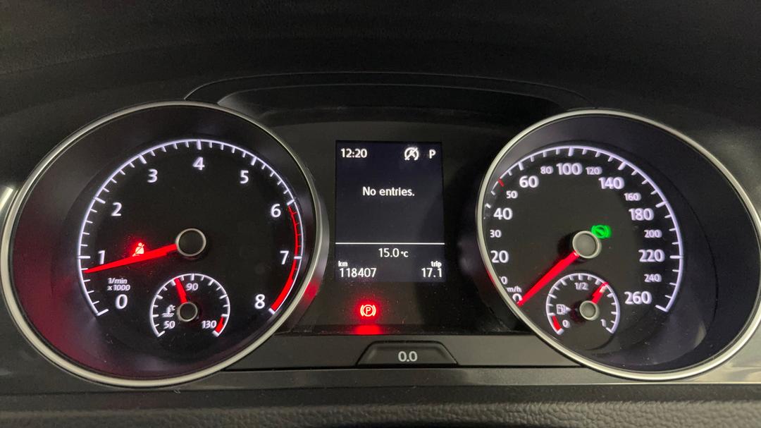 2017 Volkswagen Golf 110 Tsi Trendline, Automatic, 118407 km, Odometer View