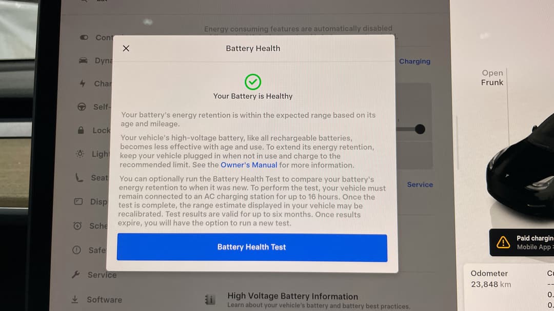 2023 Tesla Model Y Rear-wheel Drive, Automatic, 23848 km, Car Battery Health