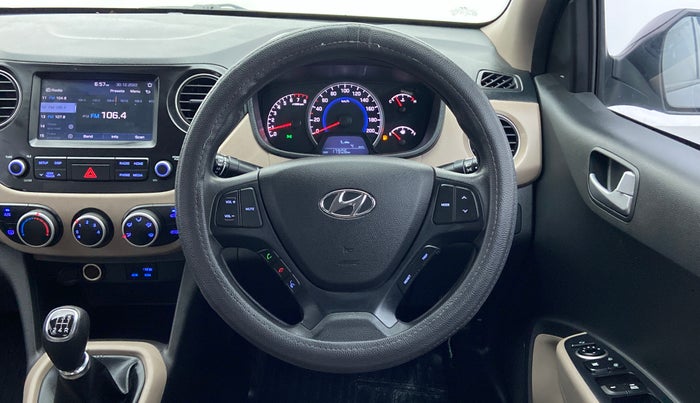 2018 Hyundai Grand i10 SPORTZ 1.2 KAPPA VTVT, Petrol, Manual, 18,043 km, Steering Wheel Close Up