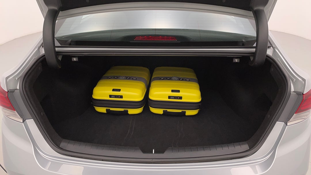 Boot Inside View with Luggage