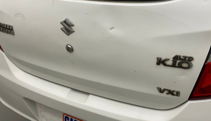2017 Maruti Alto K10 VXI, Petrol, Manual, 41,428 km, Dicky (Boot door) - Slightly dented