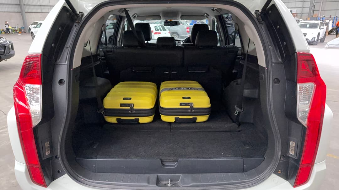 2017 Mitsubishi Pajero Sport Gls (4x4) 7 Seat, Automatic, 131942 km, Boot Inside View with Luggage