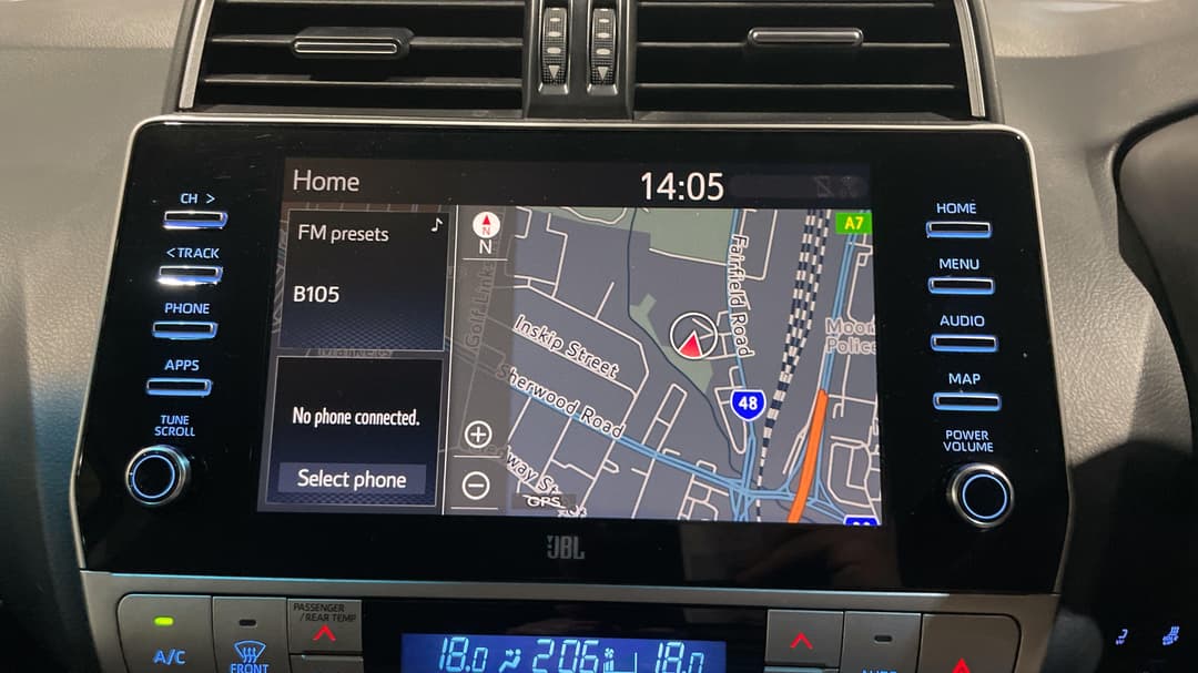 2021 Toyota Landcruiser Prado Vx, Automatic, 78561 km, Infotainment System