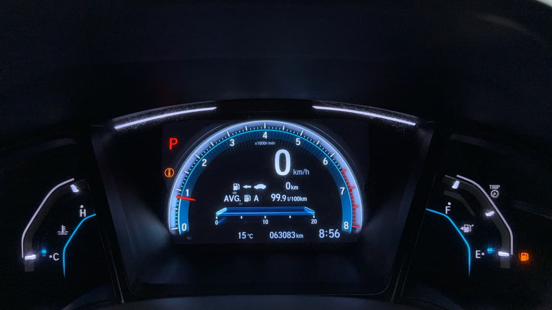 2018 Honda Civic Vti-lx, Automatic, 63083 km, Odometer View