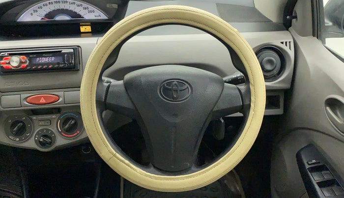 2011 Toyota Etios G, Petrol, Manual, 68,931 km, Steering Wheel Close Up