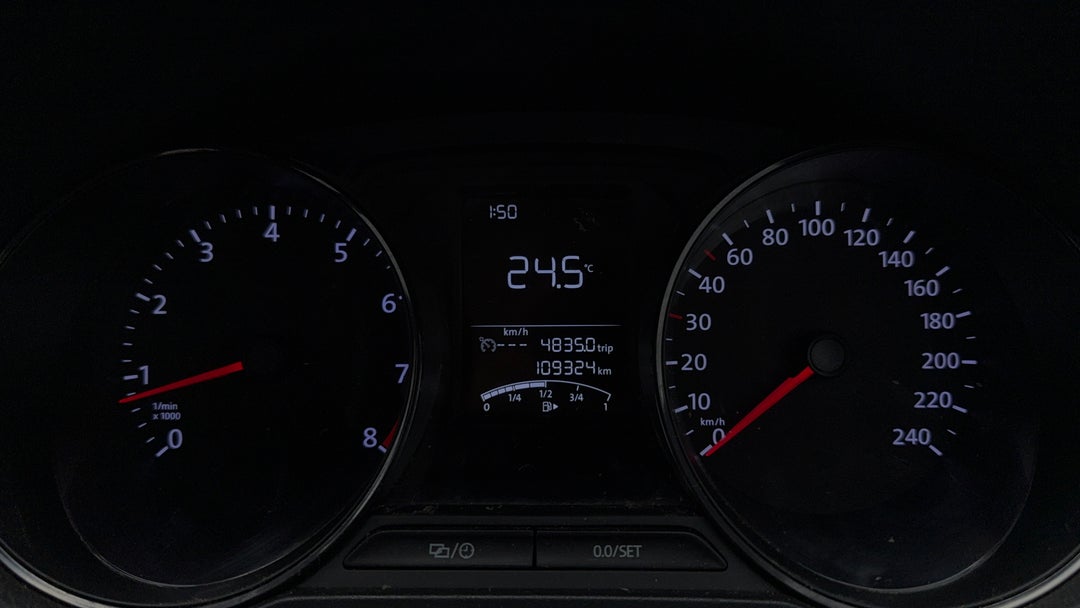 2017 Volkswagen Polo 66 Tsi Trendline, Manual, 109324 km, Odometer View