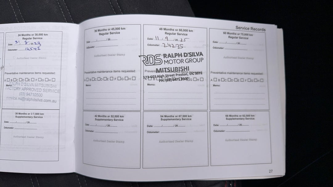 2021 Mitsubishi Outlander Black Edition 7 Seat (2WD), Automatic, 26809 km, Service History