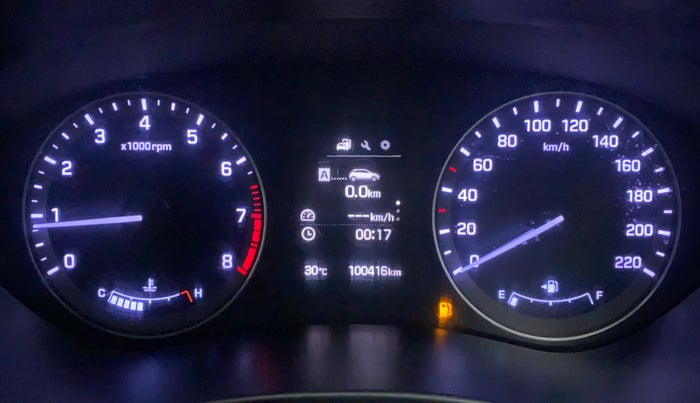 2015 Hyundai Elite i20 ASTA 1.2, Petrol, Manual, 1,00,416 km, Odometer Image