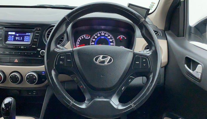 2015 Hyundai Grand i10 ASTA AT 1.2 KAPPA VTVT, Petrol, Automatic, 46,360 km, Steering Wheel Close Up
