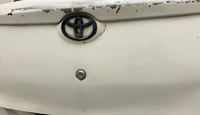2011 Toyota Etios G SP, Petrol, Manual, 96,269 km, Dicky (Boot door) - Minor scratches