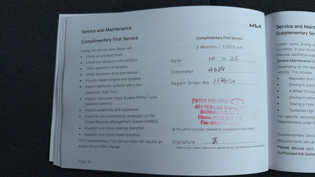 2025 Kia K4 S, Automatic, 7228 km, Service History