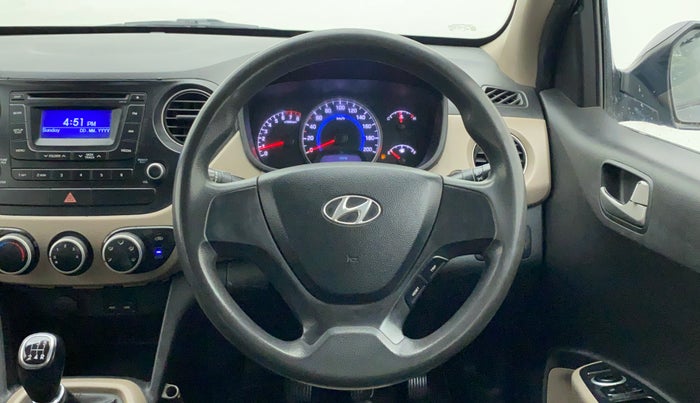 2014 Hyundai Grand i10 SPORTZ 1.2 KAPPA VTVT, Petrol, Manual, 87,327 km, Steering Wheel Close Up