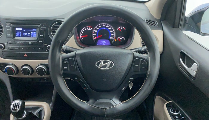2016 Hyundai Grand i10 SPORTZ 1.2 KAPPA VTVT, Petrol, Manual, 17,364 km, Steering Wheel Close Up