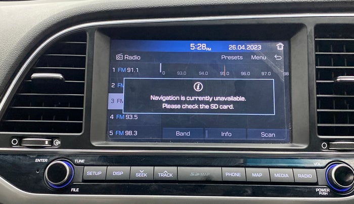 2019 Hyundai New Elantra 2.0 SX AT PETROL, Petrol, Automatic, 24,185 km, Infotainment system - GPS Card not working/missing